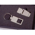 Money Clip & Rectangle Carabiner Key Tag Gift Set